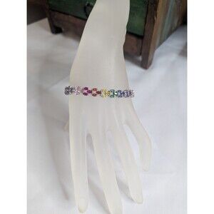 JTV Tennis Bracelet - Bella Luce Multicolor Gemstone Simulants, Size 7